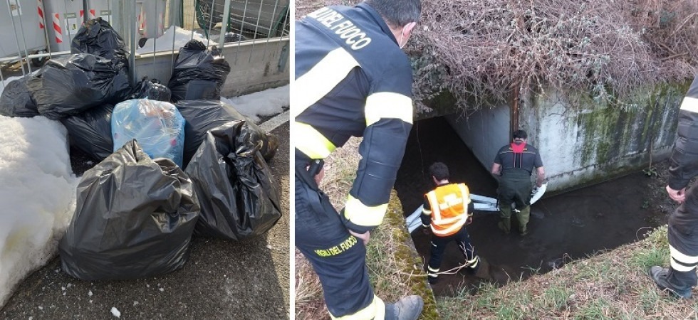 Inquinava il Rio Lavisotto con il gasolio dell'autoarticolato, multa per l'autista